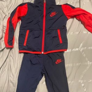 Nike sweat suit size 24m Red and navy